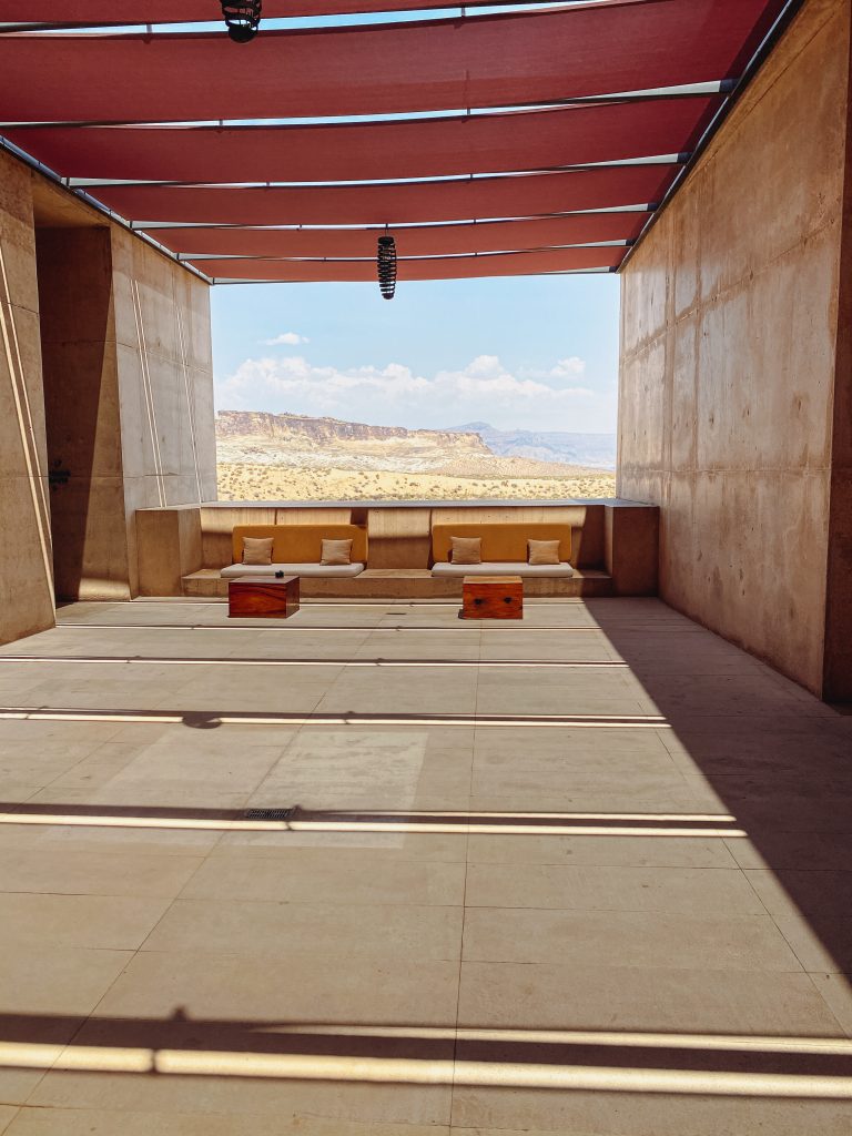 a room with a view of the desert