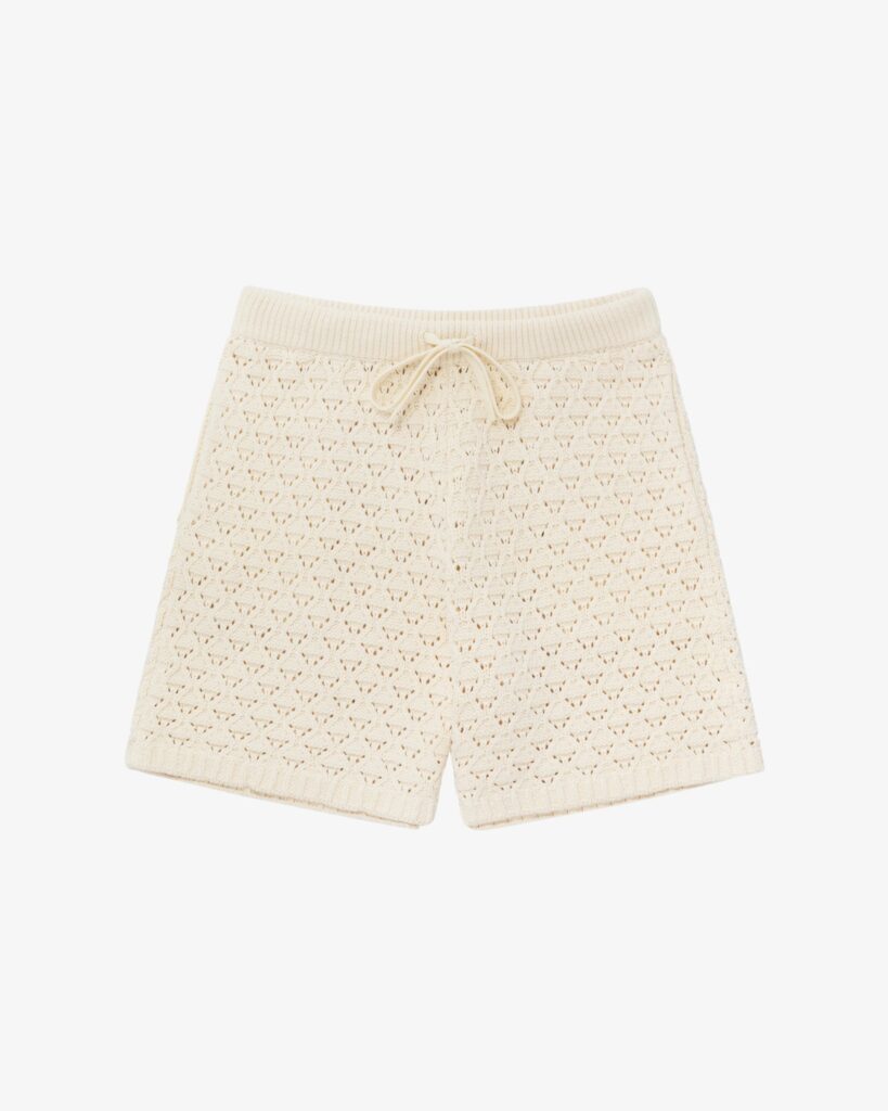a pair of white shorts